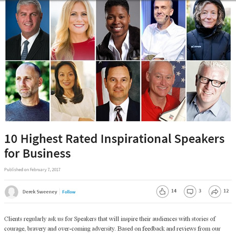 Robyn named 10 Highest Rated Inspirational Speakers for Business