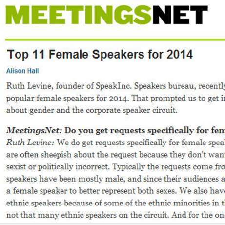 Meetings Net Top 11 Female Speakers with Robyn Benincasa