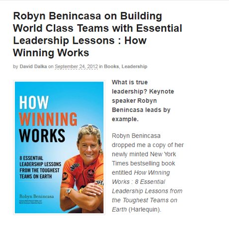 How Winning Works book by Robyn