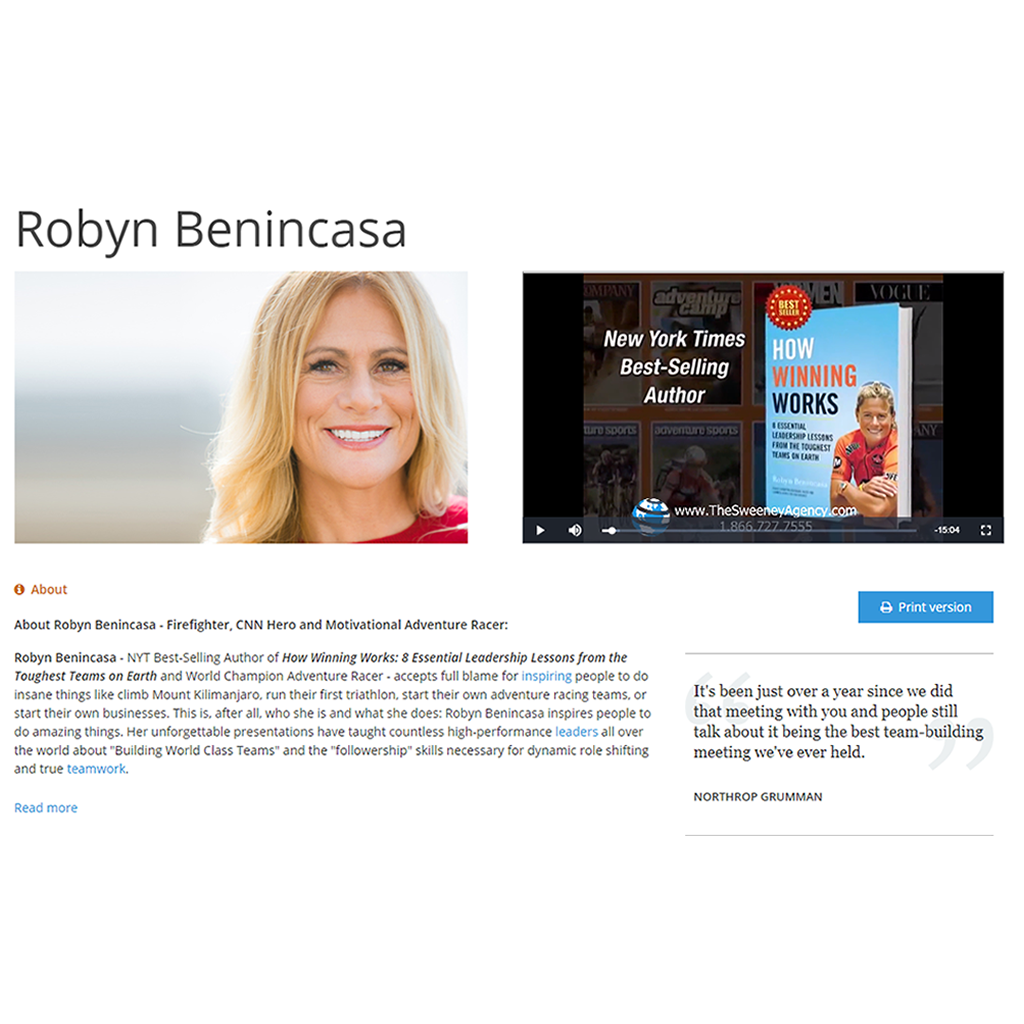 About Robyn Benincasa