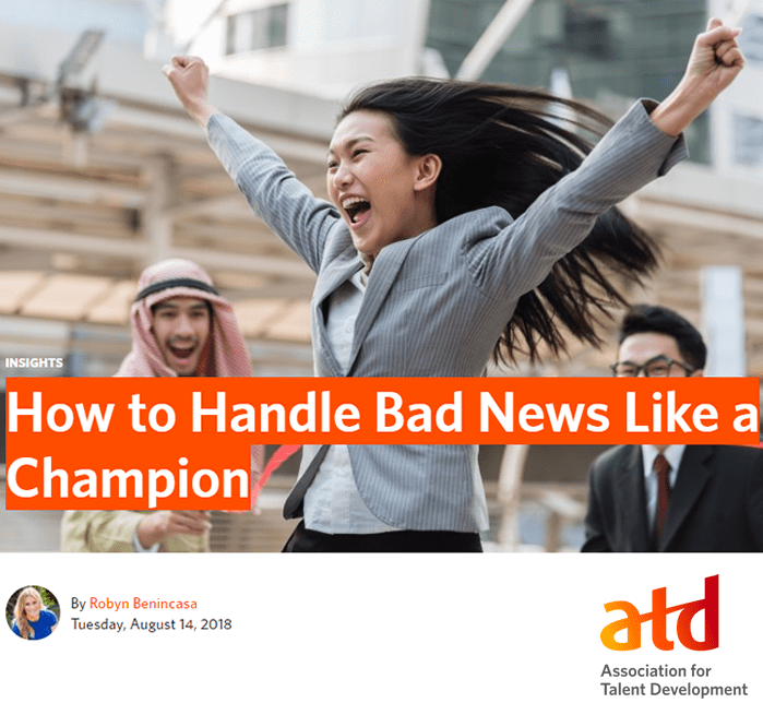 How to handle bad news like a champion