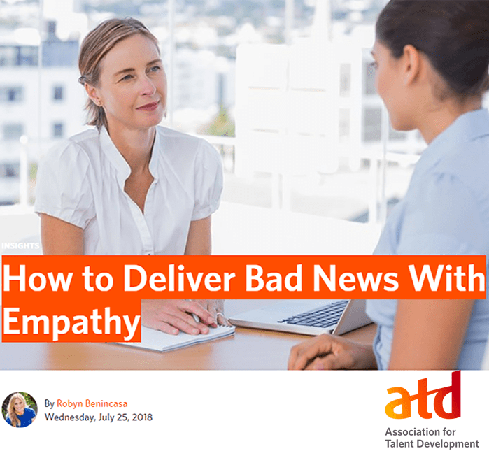 How to deliver bad news with empathy