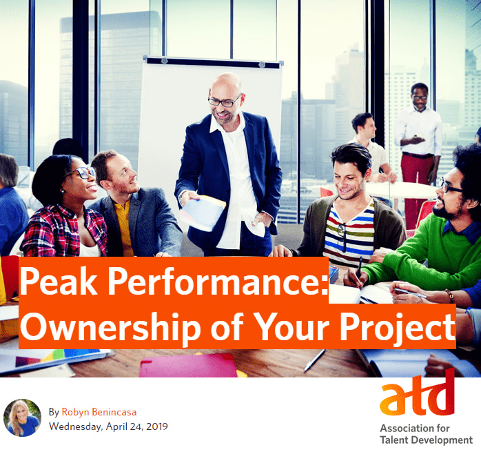 Peak performance ownership of your project